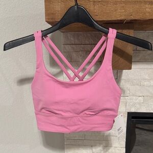 Lululemon Athletica Pink Energy Longline Sports Bra